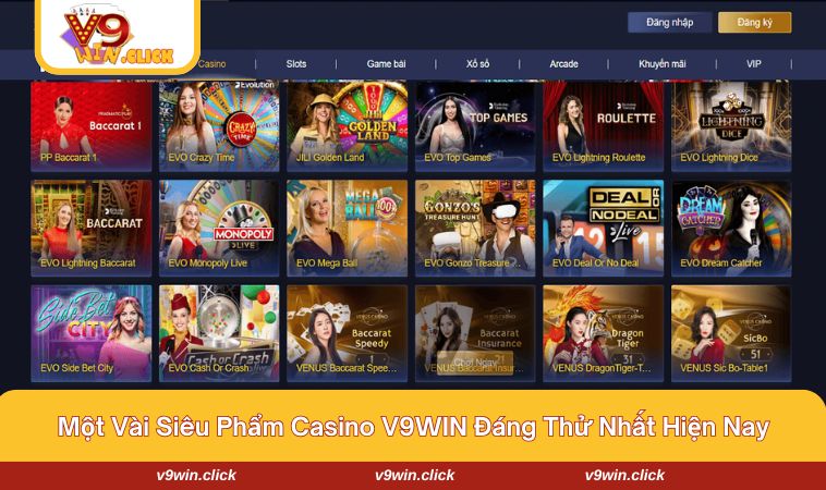 casino v9win 2 Điểm qua một vài siêu phẩm đẳng cấp nhất tại Casino V9WIN