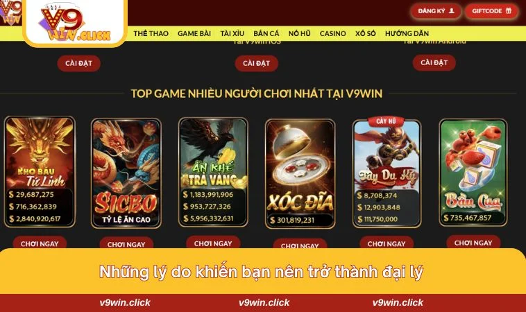 Những lợi ích của việc trở thành đại lý cho sân chơi là cực kỳ nhiều