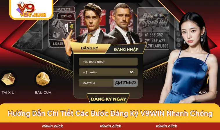 dang ky v9win 2 Từng bước tạo tài khoản vô cùng dễ dàng