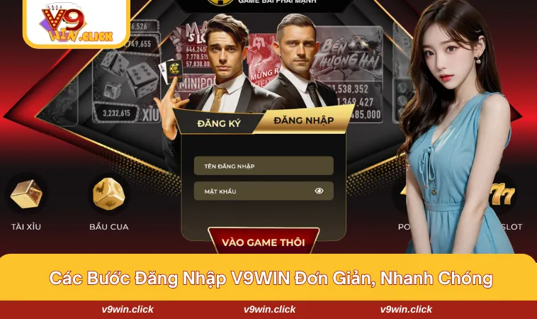 dang nhap v9win 1 Từng bước đăng nhập V9WIN nhanh nhất