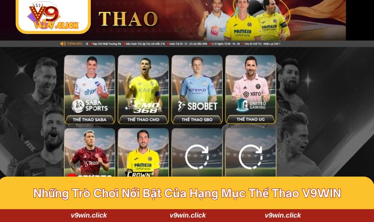 the thao v9win 3 Tổng hợp một vài bộ môn đáng thử nhất tại nhà cái V9WIN cho newbie